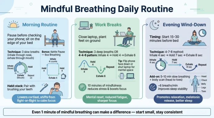 Effective Ways to Incorporate Mindful Breathing into a Busy Schedule