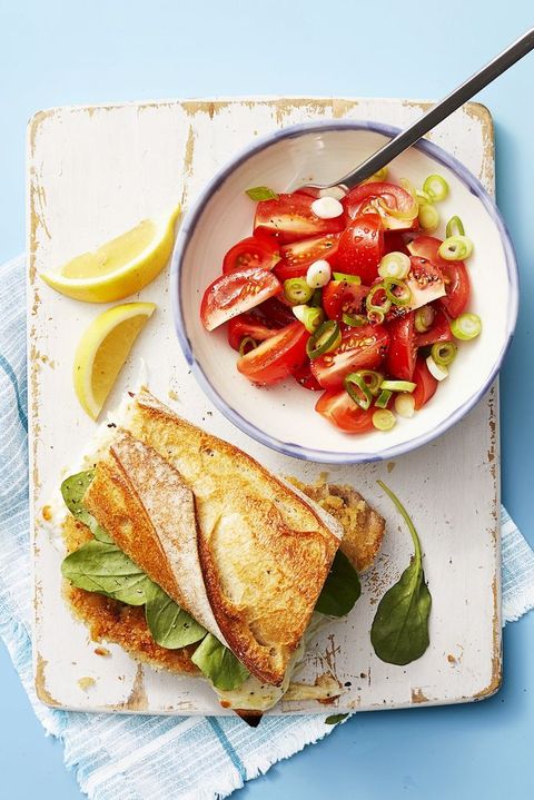 Kids Dinner Ideas- Pork Milanese Sandwich with Tomato Salad kids dinner ideas pork milanese sandwich with tomato salad